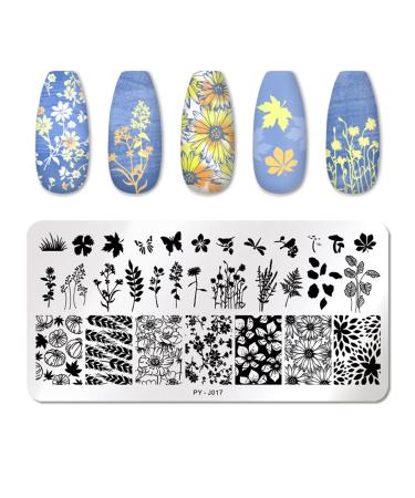 Yzdkj Halloween Nail Stamping Platten Snowflake Festival Pattern Nail Art Image Platters Stainless Steel Nail Art Platte Stencil (Color: 47724)