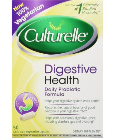 Culturelle Digestive Health Daily Probiotic 50 Once Daily Vegetarian Capsules