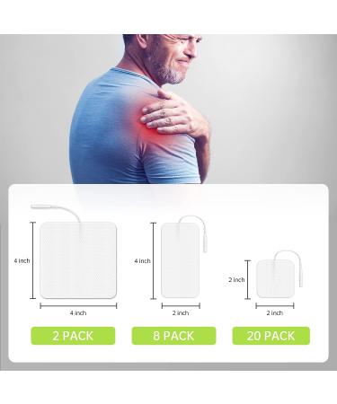 30-Pack TENS Unit Replacement Pads Set with Holder - Compatible with AUVON TENS 7000 EMS Machine - Reusable, Self-Adhesive Electrodes in Multiple Sizes (Latex-Free) - Buy Online on GoSupps.com