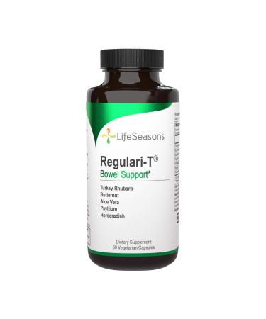 Life Seasons - Regulari-T - Constipation Relief Supplement - Natural Laxative - Maintain Healthy Colon Regulation and Elimination - Stool Softening - Reduce Gas Discomfort - 60 Capsules - Buy Online on GoSupps.com