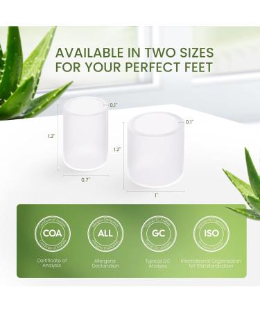 Welnove Aloe Vera Infused Silicone Toe Protectors - 12-Pack for Hammer Toes, Corns, Calluses, and Blisters - Soft Gel Cushions for Pain Relief - Buy Online on GoSupps.com