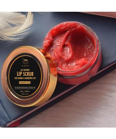 Lip Lightening & Brightening Lip Scrub - Cocoa Butter Brown Sugar Shea Butter Papaya | Unisex 25g for Tanned & Dark Lips - Shop Internationally - Buy Online on GoSupps.com