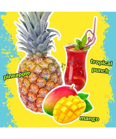 3 x Warheads Tropical Ooze Chewz Ropes Sweet and Sour Chewy Candy with Soft Center Assorted Fruit Flavored Shareable Bagged Candies 70g - Buy Online on GoSupps.com