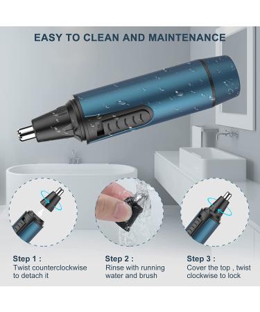3-in-1 USB Rechargeable Nose Hair Trimmer for Men and Women - Waterproof & Painless - Buy Online on GoSupps.com