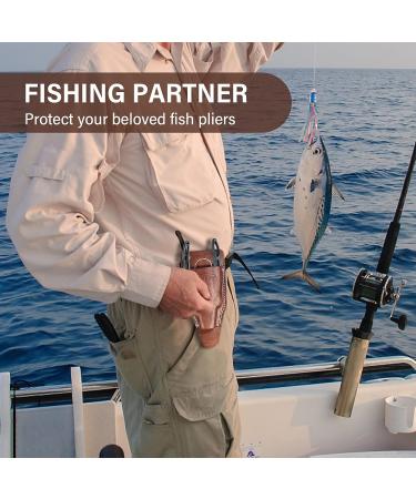 RXLUY Fishing Pliers Holster with Retractable Lanyard - Universal Fit for Sea Fishing & River Lure Tongs - Buy Online on GoSupps.com