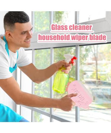 Sink Squeegee Windshield Cleaner Wiper Small Squeegee Water Wiper Scraper Household Window Squeegee for Car Mirrors Kitchen Sink Pink - Buy Online on GoSupps.com