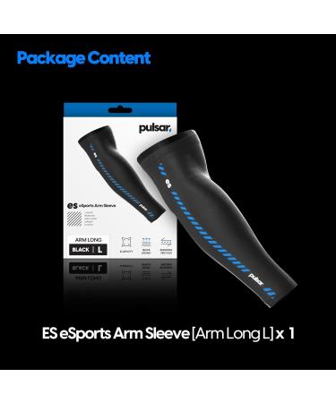 Pulsar eS Arm Sleeve Black Large | Enhance Focus Reduce Fatigue & Friction Ideal for Gamers | International Shipping Available - Buy Online on GoSupps.com