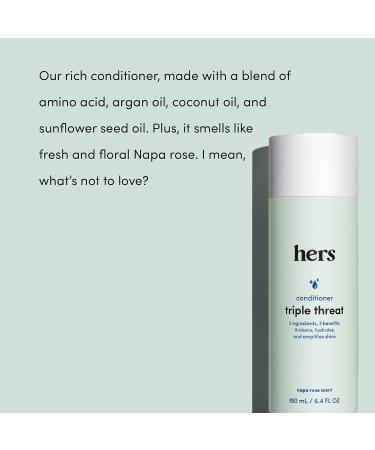 Hers Thick Fix Shampoo Conditioner & Minoxidil Set for Women - Hair Loss Treatment with Foam 5% Minoxidil - Color Safe Hair Thickening - 3 Count - Buy Online on GoSupps.com