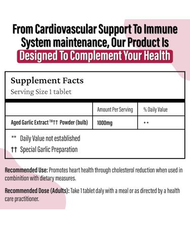 Kyolic - Odourless Aged Garlic Extract Everyday Support Extra Strength One-A-Day 1000mg 60 Veg Tablets - Kyolic Garlic Supplements Garlic Pills - Herbal Supplement for Wellness Support - Buy Online on GoSupps.com