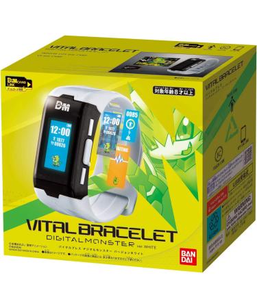 DIGIMON Vital Bracelet | Interactive Fitness Tracker & Virtual Pet Watch | Step Counter, Heart Rate Monitor | Train & Battle Friends | White & Blue | Free App - Buy Online on GoSupps.com