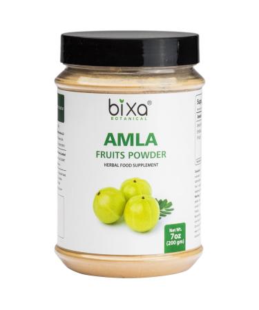 bixa BOTANICAL | Amalaki Amla Berries Powder | Indian Gooseberry | Rich in Natural Vitamin C | Non GMO | Gluten Free | No Preservatives | Skin Glow and Hair Strength Support | 7 oz 200 g Amla 7 Ounce (Pack of 1)