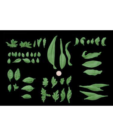 45 x Edible 3D Large Mixed Green Leaves Flowers icing toppers cake cupcakes decorations (Green) - Buy Online on GoSupps.com