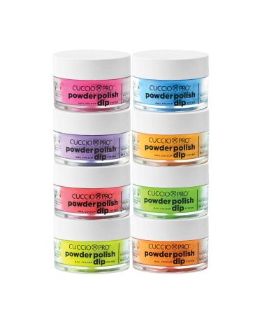 Cuccio Pro Powder Polish Nail Colour Dip System - Funky Neons 8 X 0.5 Oz - 8 Count - Buy Online on GoSupps.com