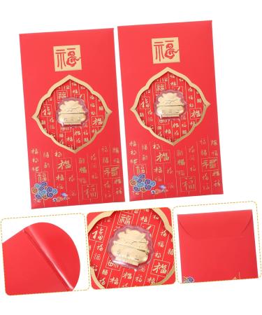 ABOOFAN 2pcs Red Envelope Chinese Hongbao Year of The Rabbit Hong Bao Greeting Envelopes Lunar New Year Hong Bao 2023 Red Packet Spring Festival Gift Bag Zodiac Bag Gold Foil Money As Shown 17X9X0.2CM - Buy Online on GoSupps.com