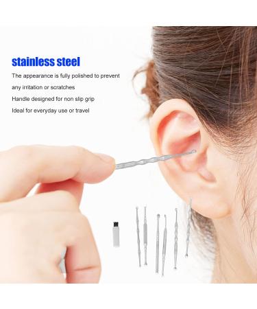 RTLR Stainless Steel Ear Wax Remover Kit | Spoon Shaped with Comfortable Handle - Home & Travel - Buy Online on GoSupps.com