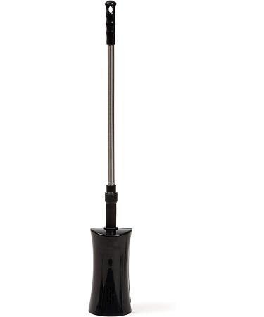 ToiletShroom Plunger & Squeegee Clog Remover | Stainless Steel Handle | Drain Cleaner Tool | Bathroom Dredge | Black - Buy Online on GoSupps.com