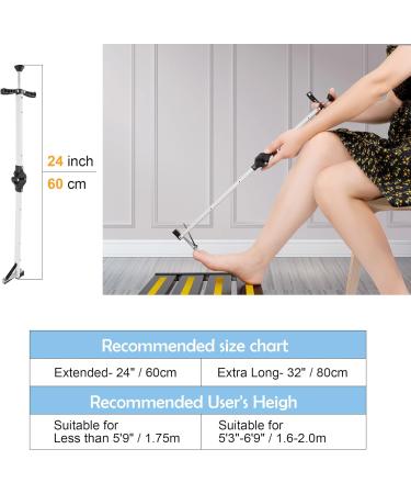 ILOKNZI Foldable Long Handle Toenail Clippers for Seniors & Patients - Wide Jaw Opening, 60CM - Buy Online on GoSupps.com