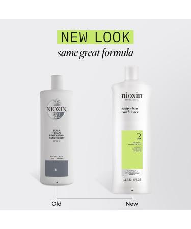 Nioxin System 2 Scalp + Hair Thickening Conditioner for Natural Hair with Progressed Thinning | Boost Hair Density with Niacinamide & Biotin - Buy Online on GoSupps.com