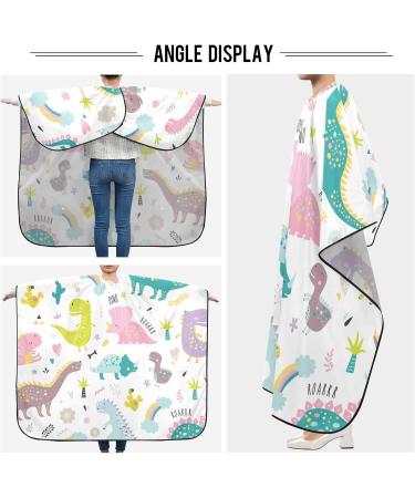 Waterproof Barber Cape - Cute Dinosaur & Cheetah Haircut Bib for Men & Women | Unisex Hair Cutting Cape - Buy Online on GoSupps.com