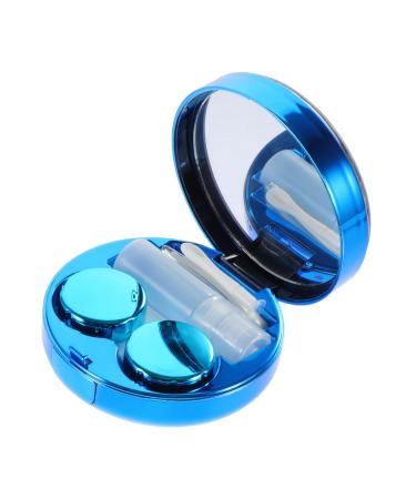 Lalafina 1 set of colored contact lenses Storage of contact lenses travel set for contact lenses travel eye contact case contact case travel kit travel care plastic make-up mirror etui