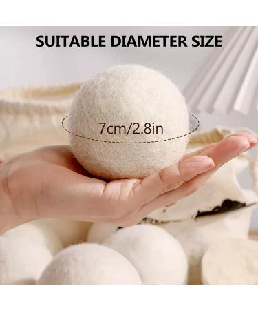 Efficient Laundry Drying Ball Quick Drying Laundry Ball Fabric Softener Wool Ball Wool Dryer Ball Set of 6pcs Quick Drying Solution - Buy Online on GoSupps.com