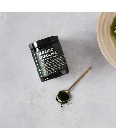 Erbology Organic Spirulina Powder 3.2 oz - 45 Servings - Sustainably Sourced in Portugal - Energy and Immunity Support - Rich in Chlorophyll B Vitamins Iron and Phosphorus - Vegan - GMO-Free Spirulina 3.2 Ounce (Pack of 1) - Buy Online on GoSupps.com