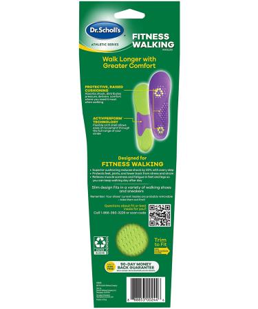 Dr. Scholl's Athletic Fitness Walking Insoles for Women (Sizes 6-11) & Men (Sizes 8-14) - Comfort & Support - Buy Online on GoSupps.com