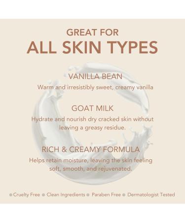 Dionis Goat Milk Vanilla Bean Hand & Body Cream and Body Lotion Bundle (Pack of 2) - Buy Online on GoSupps.com
