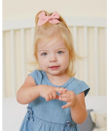 Jollybows 20pcs Baby Girl Hair Bows Clips | Fully Lined 3.5 Barrettes | Hair Accessories for Kids & Teens - Buy Online on GoSupps.com