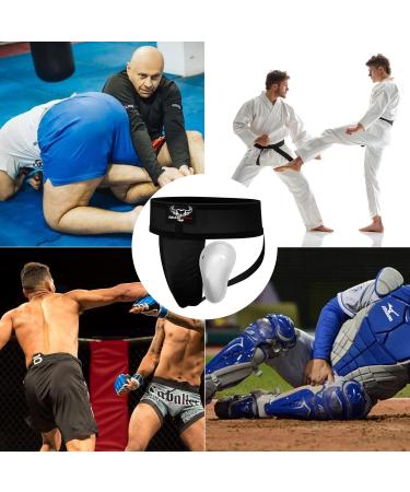 Men's Adjustable Deep Protection Cup for Boxing MMA Taekwondo Jiu Jitsu & Kickboxing - Premium Welding-Absorbing Jockstrap - Buy Online on GoSupps.com