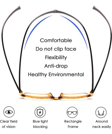 JM 2 Pack Magnetic Reading Glasses +2.0 Tortoise & Clear | Blue Light Blocking Computer Readers - Buy Online on GoSupps.com