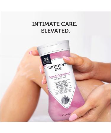 Summer's Eve Simply Sensitive Feminine Wash - 9 fl oz - pH Balanced & Odor-Removing - Buy Online on GoSupps.com