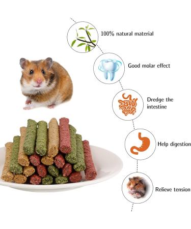 Buy Metagio 50-Piece Timothy Hay Sticks for Rabbits | Chew Toys for Guinea Pigs Hamsters & Chinchillas | 3 Delicious Flavors - International Shipping Available - Buy Online on GoSupps.com