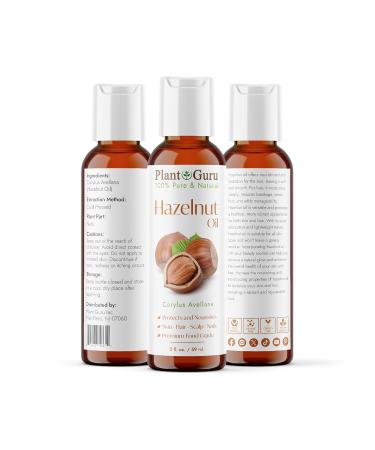 Pure Cold Pressed Hazelnut Oil 2 oz - 100% Natural Carrier Oil for Skin Body Face & Hair Growth | Ideal for Creams Lotions Lip Balm & Soap Making - Buy Online on GoSupps.com