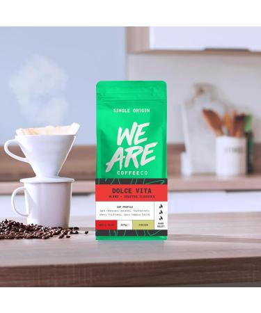 Coffee Beans 1kg Bag Whole Bean Coffee Dolce Vita Blend Coffee Beans Chocolate Nuts & Fruits Notes 100% Arabica & Robusta Dark Roast Fresh Coffee Single Origin (We Are Coffee Co) Whole Bean 1 kg (Pack of 1) - Buy Online on GoSupps.com