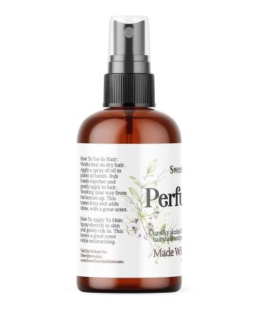 Sweet Essentials Jasmine Bouquet - Organic Perfume Oil for Hair & Body Alcohol-Free 4 fl oz - Buy Online on GoSupps.com