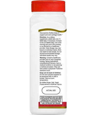 21st Century Glucosamine Relief 1000 mg - 120 Tablets for Joint Health - Buy Online on GoSupps.com