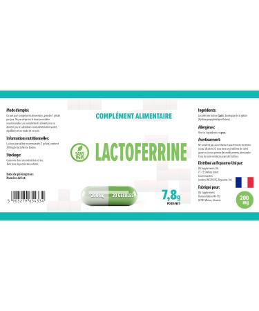 Hepatica Lactoferrin 30 vegan capsules tested by a third-party lab gluten free and GMO free - Buy Online on GoSupps.com