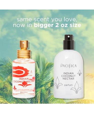 Pacifica Indian Coconut Nectar Spray Perfume Fragrances Calm Tiare Sugar Vanilla Almond Amber Parfum Clean Perfume Eau de Toilette Vegan & Cruelty-Free Dermatologist Tested Coconut 2 Fl Oz (Pack of 1) - Buy Online on GoSupps.com
