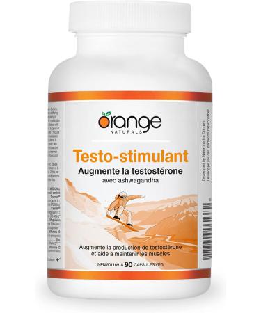 Orange Naturals - T-Boost - 90 v-cap - Increases Testosterone with Ashwagandha - Buy Online on GoSupps.com