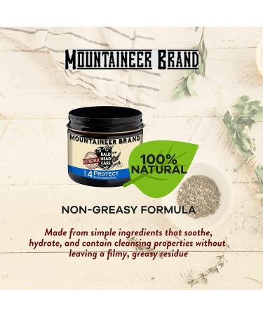 Mountaineer Brand Bald Head Care Moisturizing Balm | Matte Finish | Hydrated Skin | Natural Botanical Blend | 2oz - Buy Online on GoSupps.com