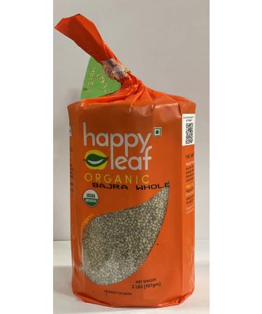 Happy Leaf Organic Bajra Whole - 2 lb (907gm ) (Pack of 1)