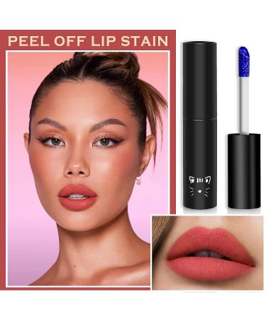 QIUFSSE Peel Off Lip Stain - Long Lasting Nude Lip Tint Matte Liquid Lipstick - Buy Online on GoSupps.com