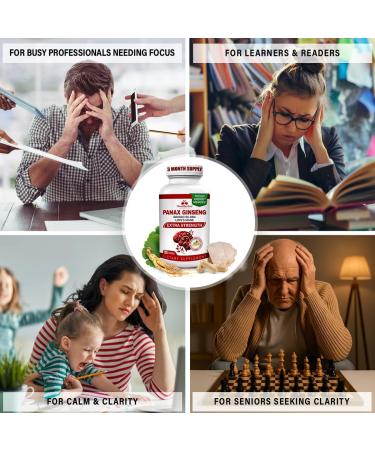 NooHerbal Nature Panax Ginseng (10% Ginsenosides), Ginkgo Biloba & Lions Mane - 750mg - Nootropic Brain Supplements for Memory and Focus, Clarity, Energy - 90 Vegan Capsules, Non-GMO - Buy Online on GoSupps.com