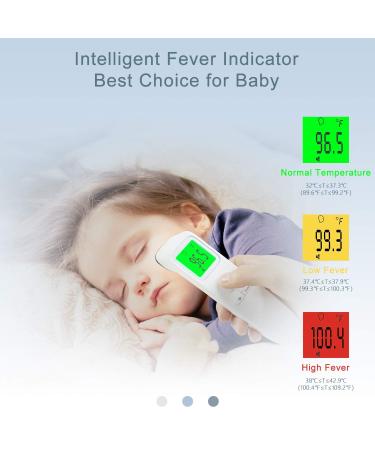Digital No-Touch Forehead Thermometer with Fever Alarm and Memory Function - Accurate Thermometer for Adults, Kids, and Babies - Buy Online on GoSupps.com