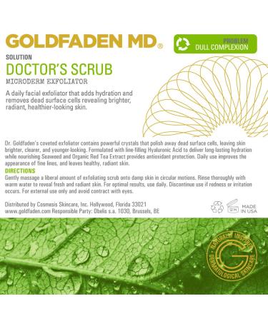GOLDFADEN MD Doctors Scrub for Face 1.7 Fl Oz - Gentle Exfoliating Facial Scrub - Buy Online on GoSupps.com