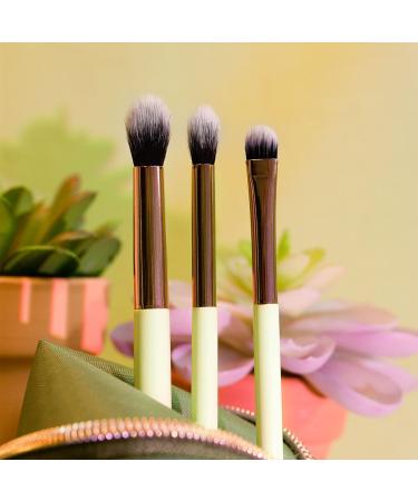 Profusion Cosmetics Desert Sage 4pc Bag & Eye Brush Set | Artist-Grade Adventure-Inspired Makeup Brushes for Creative Eye Looks - Buy Online on GoSupps.com
