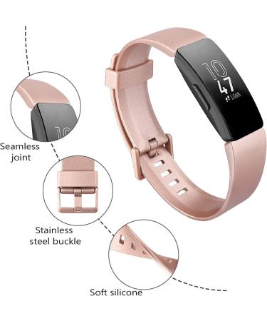 Fitbit Inspire 2 & Ace 2 Silicone Bands - 6 Pack Sport Replacement for Women Men - Small Rose Gold/Gold/Gray/Wine - Buy Online on GoSupps.com