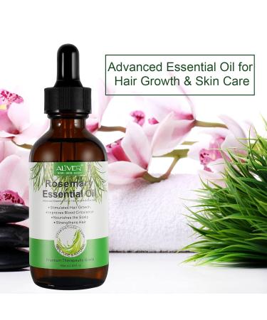 100% Pure Rosemary Essential Oil | Organic Hair Growth Oil for Men & Women | Nourishes Scalp & Strengthens Hair | 60 ml - Buy Online on GoSupps.com