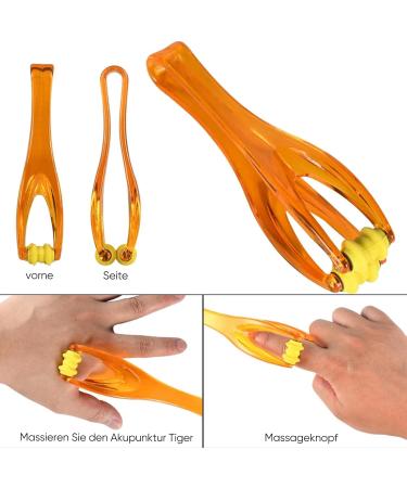10 Finger Massage Rings & 2 Rolling Hand Massagers Set | Stress Relief & Blood Circulation Boost - Buy Online on GoSupps.com